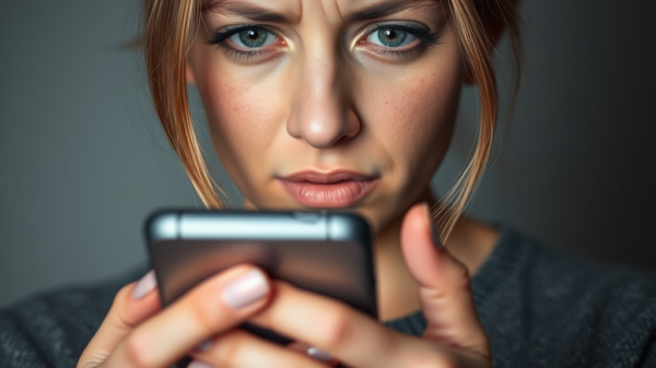 Sexting unter Jugendlichen: Wie Eltern das heikle Thema ansprechen 13 Frau mit Smartphone in der Hand.