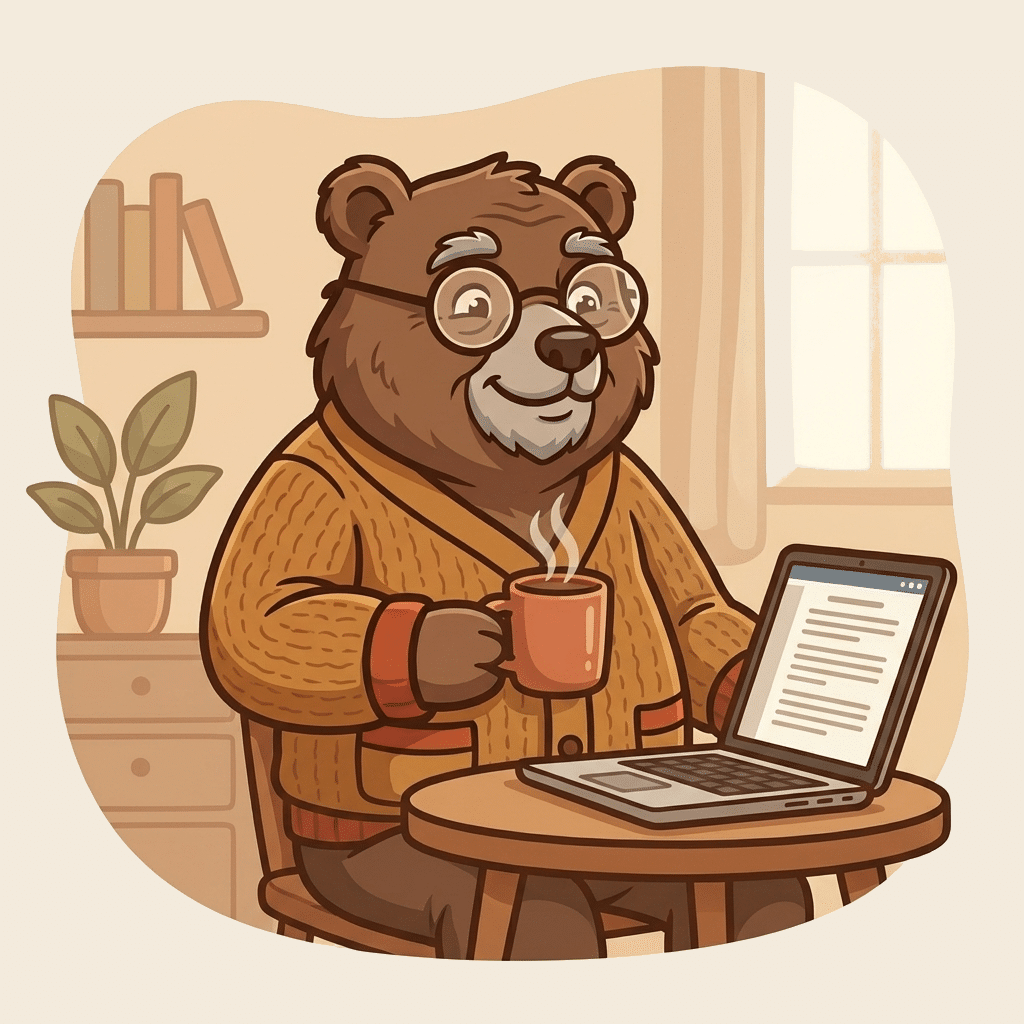 baer laptop kaffee sitzend medienstop