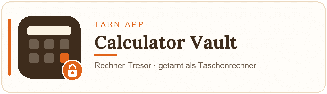 Tarn-Apps erkennen: versteckte Apps auf dem Handy deines Kindes finden 4 App-Symbol von Calculator Vault (Rechner-Tresor) – MedienStop.de