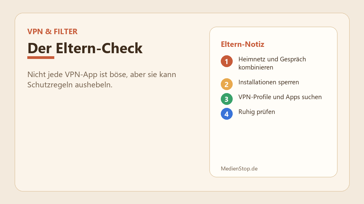 Kind nutzt VPN trotz Kindersicherung: erkennen, einordnen und richtig reagieren 3 Kind nutzt VPN trotz Kindersicherung: erkennen, einordnen und richtig reagieren - Elterncheck