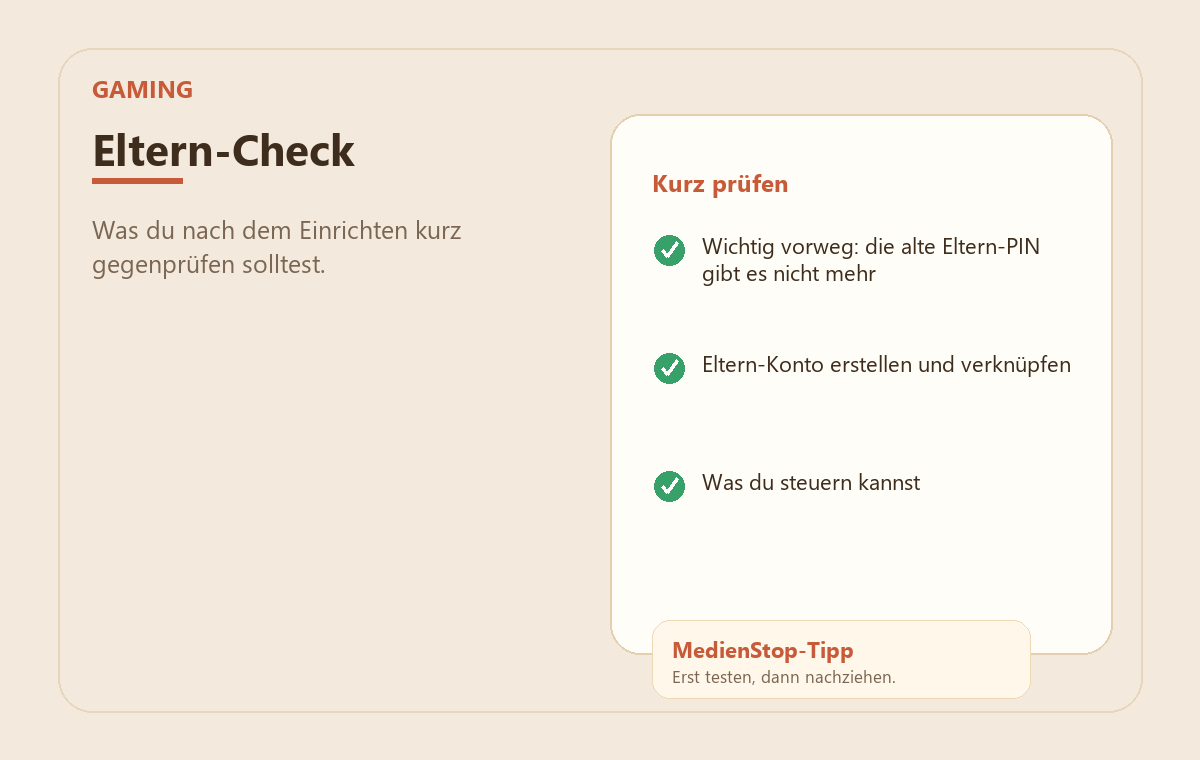 Roblox kindersicher einrichten: Eltern-Konto & Chat 3 MedienStop-Praxisbild zu Roblox kindersicher einrichten: Eltern-Konto & Chat: elterncheck